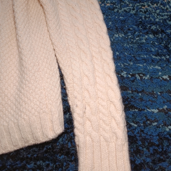 Inis Crafts 100% Wool Beige Full Zip Up Heavyweight Women's Sweater - Picture 5 of 8